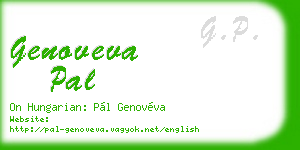 genoveva pal business card